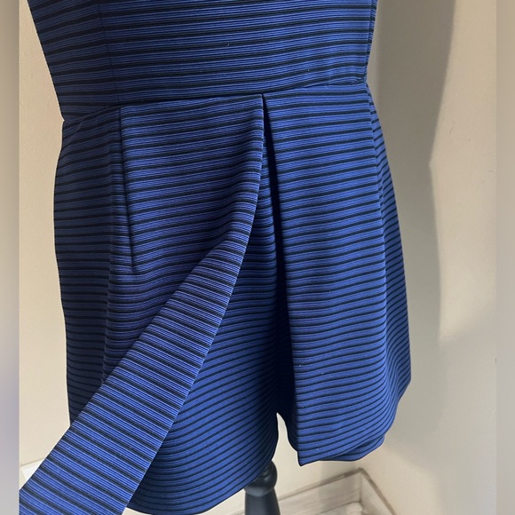 BCBG Navy and Black Sheer Sleeve Mini Dress - Picture 10 of 10